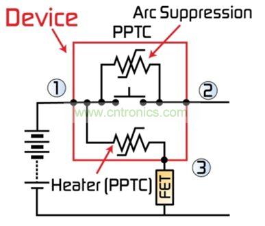 圖2：最新代MHP-SA器件整合了一個(gè)第三端子，用于外部激活