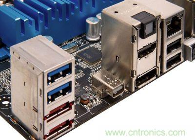 在高檔、新穎的主板，已經(jīng)開始搭載Thunderbolt高速傳輸接口