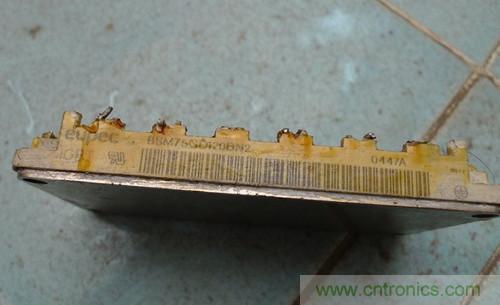 變頻器IGBT模塊拆解