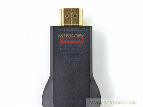 拆解新一代顛覆性產品： 谷歌Chromecast電視棒內部探秘