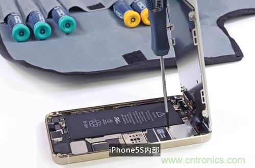土豪金iPhone 5S拆解：內部結構升級，維修難度增加