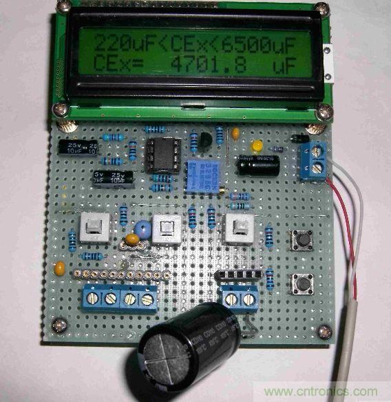 DIY集電容、電感和頻率為一體的測(cè)量?jī)x器