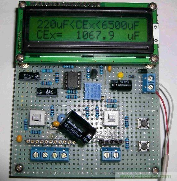 DIY集電容、電感和頻率為一體的測(cè)量?jī)x器