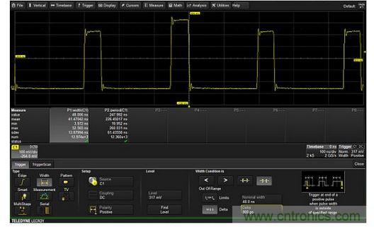 只對脈沖寬度超過48&plusmn;0.8ns范圍的脈沖觸發(fā)的排它型觸發(fā)器。