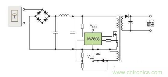 初級(jí)側(cè)驅(qū)動(dòng)器可通過(guò)在輸出級(jí)使用變壓器，設(shè)計(jì)成隔離式配置；或通過(guò)使用電感器替代輸出變壓器，并選用降壓控制器替代反激電路，設(shè)計(jì)成非隔離配置。