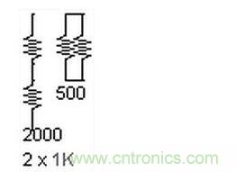 兩個(gè)電阻，兩種組合。這個(gè)很簡(jiǎn)單。