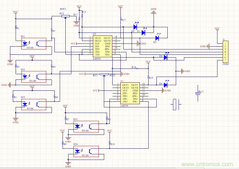 重磅推薦:黑白循跡小車的電路設(shè)計
