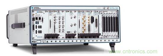 NI PXI Express機(jī)箱包含射頻分析儀和發(fā)生器、矢量網(wǎng)絡(luò)分析儀、開關(guān)、電源和嵌入式計(jì)算機(jī)