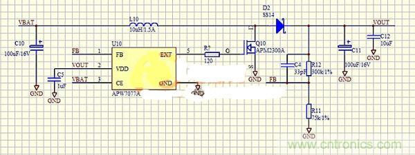 在MOS管G級和升壓芯片之間添加電阻有什么意圖？