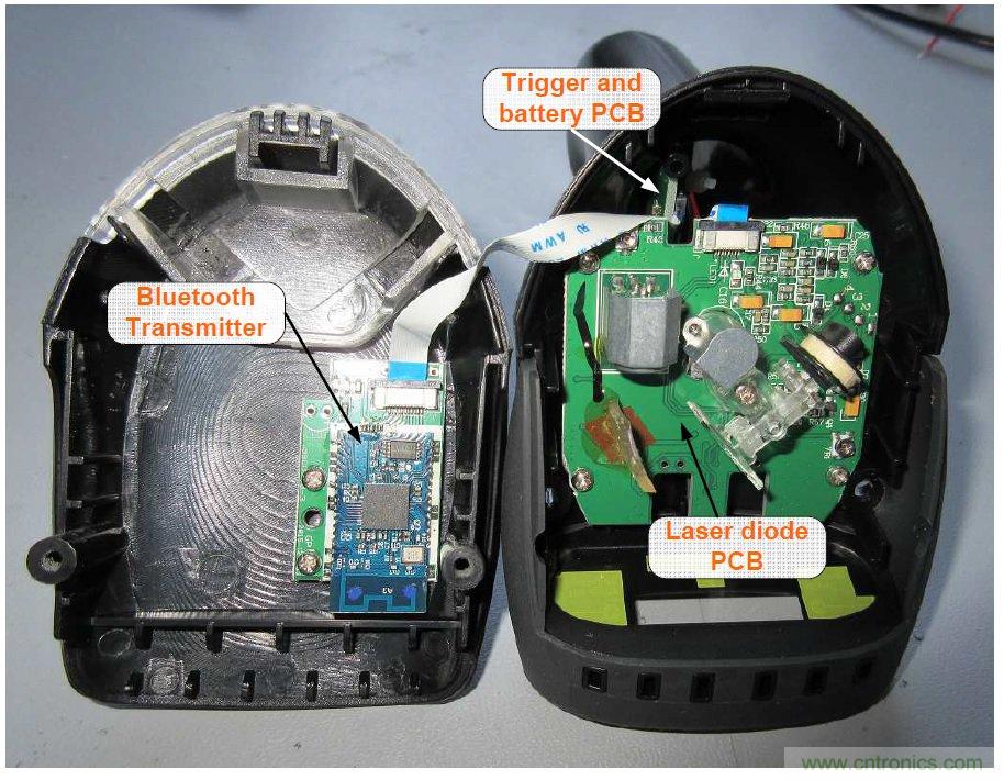 拆解45美元的藍牙無線條碼掃描槍，發(fā)現(xiàn)里面鏡中有鏡
