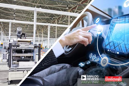 貿(mào)澤聯(lián)手Analog Devices與Coilcraft推出降噪解決方案，有效抑制汽車(chē)和工業(yè)應(yīng)用中的EMI干擾