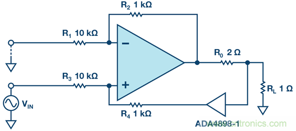 高精度、快速建立的大電流源