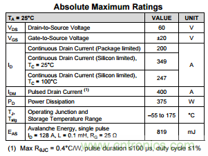 看懂MOSFET數(shù)據(jù)表，第3部分&mdash;連續(xù)電流額定值