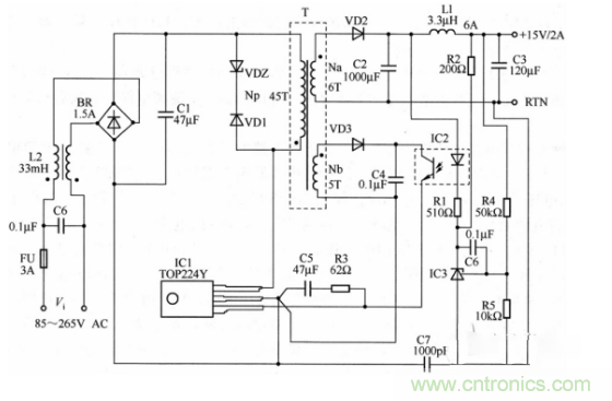 六款簡單的開關(guān)電源電路設計，內(nèi)附原理圖詳解