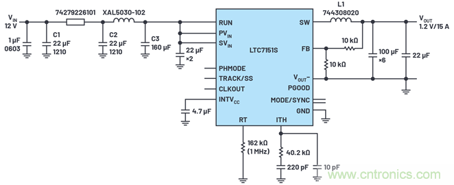 使用高效率、高頻率、低EMI DC/DC轉(zhuǎn)換器降低對(duì)陶瓷電容的電源要求