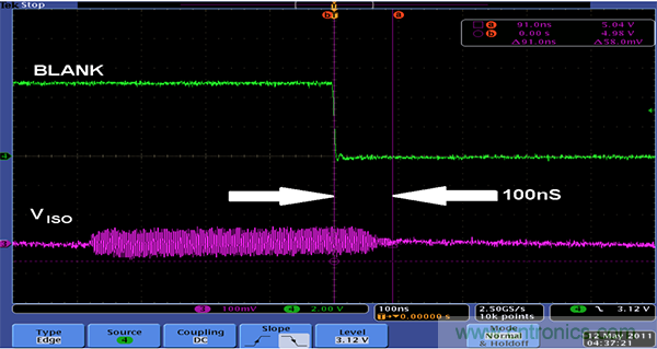 利用isoPower器件屏蔽電源，從而提高精度