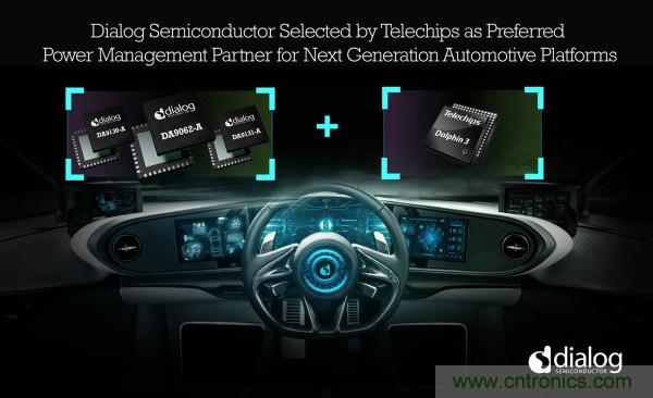 Dialog成為Telechips優(yōu)選電源管理合作伙伴，助力下一代汽車平臺