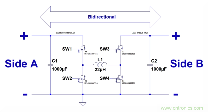 如何使用碳化硅MOSFET設(shè)計雙向降壓-升壓轉(zhuǎn)換器？