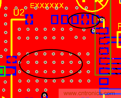 如何引腳接地十字焊盤，過孔完全接地?