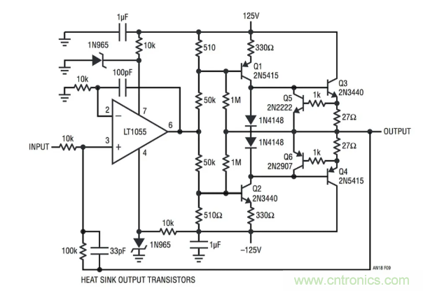 如何實(shí)現(xiàn)調(diào)整運(yùn)放提供50V或更高的電壓？