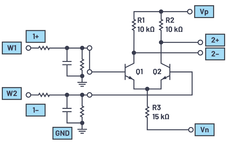 ADALM2000實驗:BJT差分對