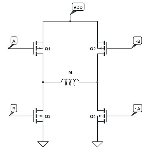 使用互補PWM、擊穿和死區(qū)時間的 H 橋直流電機控制
