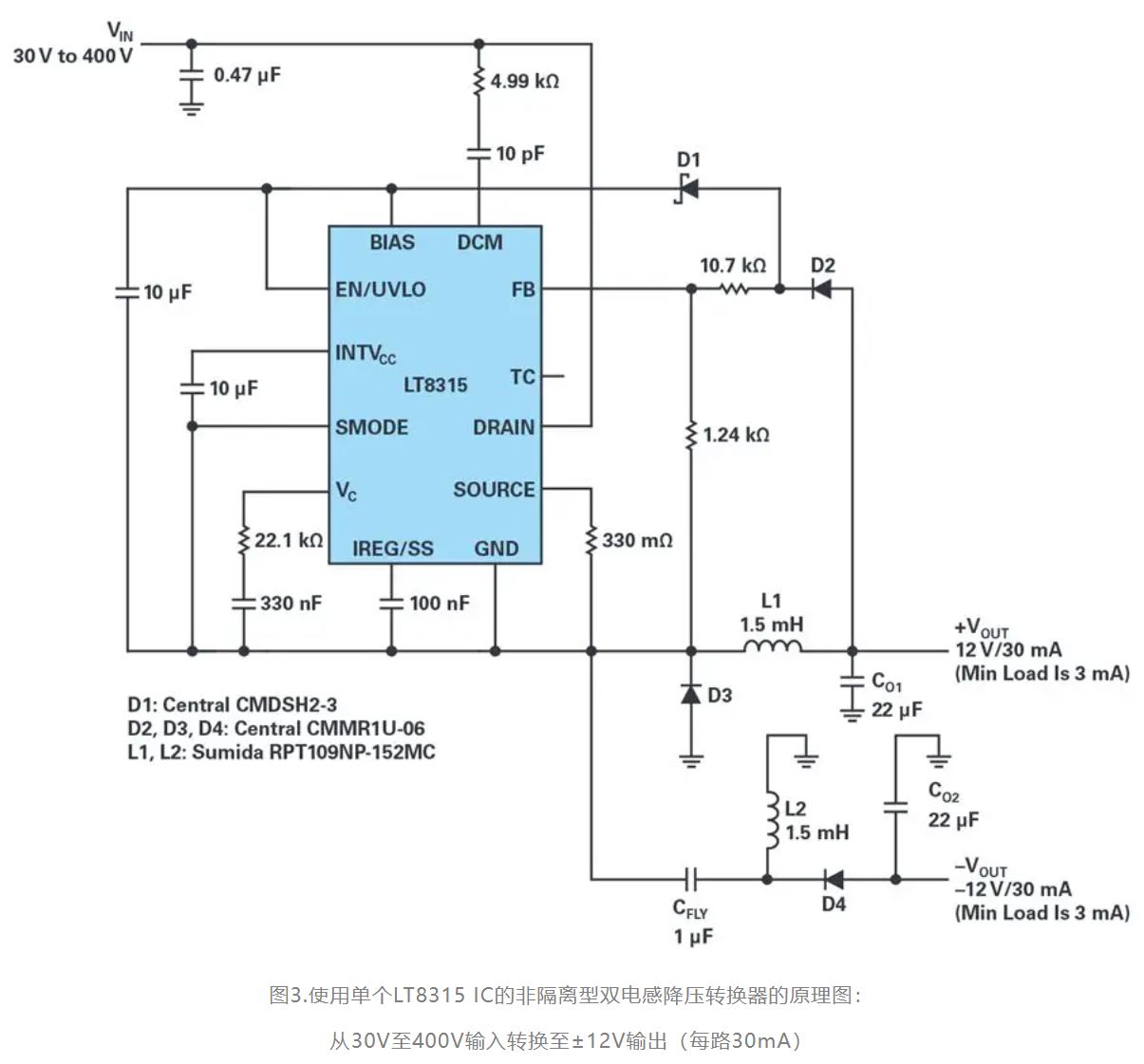 單個IC也能構(gòu)建緊湊、高效的雙極性穩(wěn)壓器