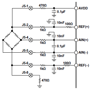 圖5 電壓激勵(lì)的壓力傳感器    圖6 電流激勵(lì)的壓力傳感器